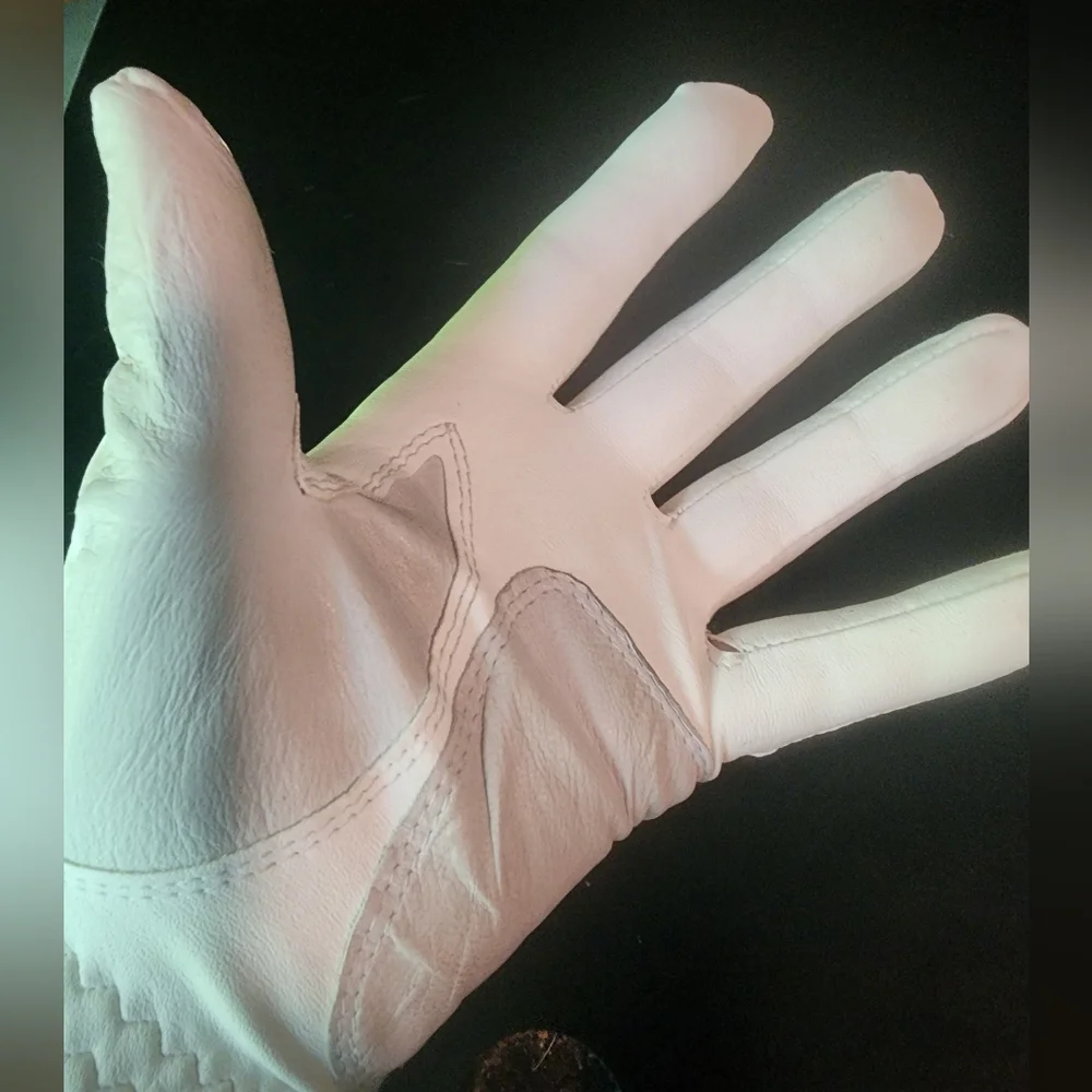 FootJoy WeatherSof White Leather Golf Glove Left Hand SZ Large